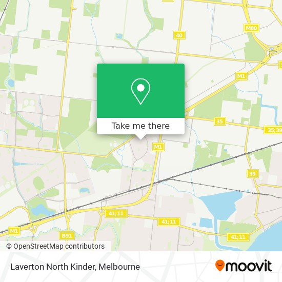 Laverton North Kinder map