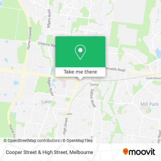 Cooper Street & High Street map