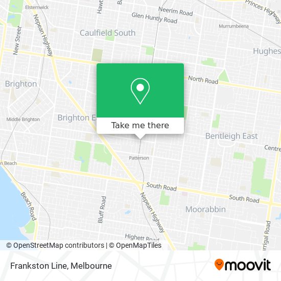 Frankston Line map