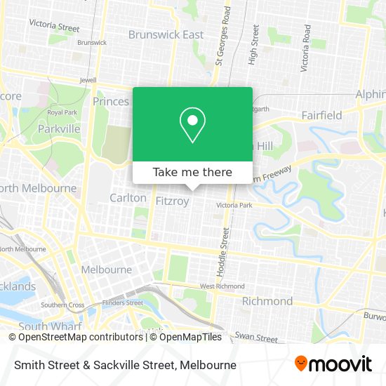 Smith Street & Sackville Street map