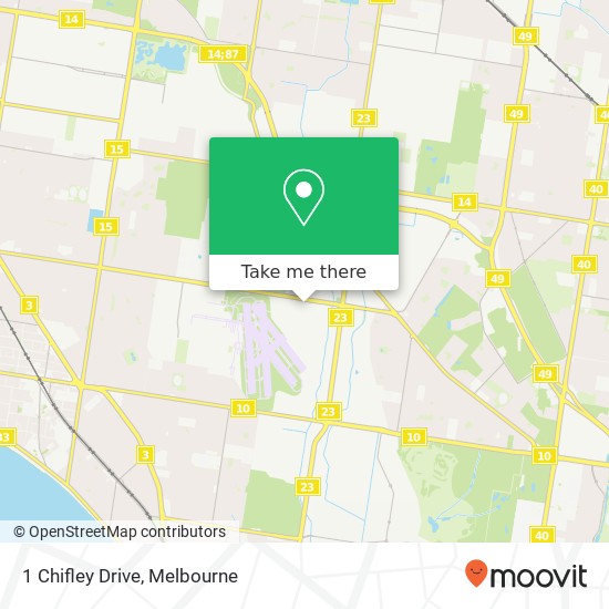 Mapa 1 Chifley Drive