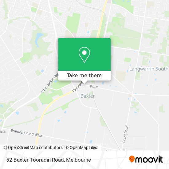 52 Baxter-Tooradin Road map
