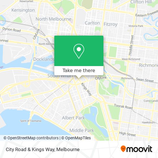 City Road & Kings Way map