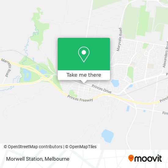 Morwell Station map