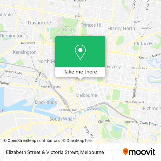 Elizabeth Street & Victoria Street map