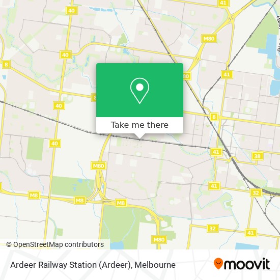 Mapa Ardeer Railway Station