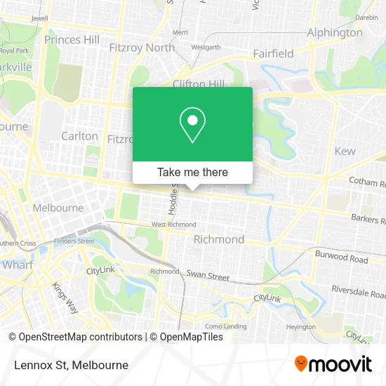 Lennox St map