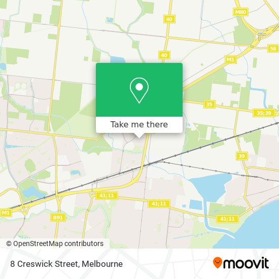 8 Creswick Street map