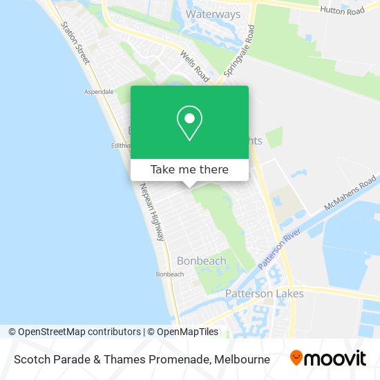 Scotch Parade & Thames Promenade map