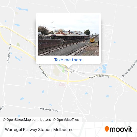 Warragul Railway Station map