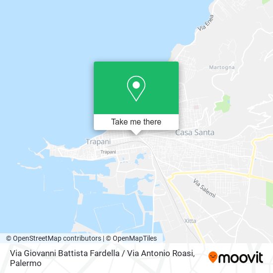 Via Giovanni Battista Fardella / Via Antonio Roasi map