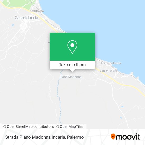 Strada Piano Madonna Incaria map