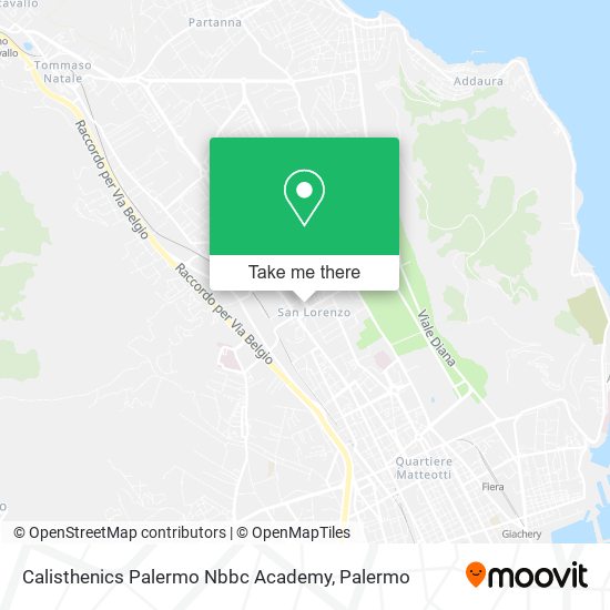 Calisthenics Palermo Nbbc Academy map