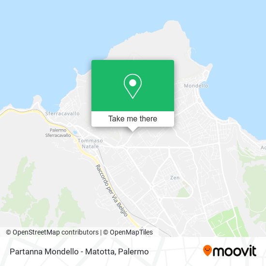 Partanna Mondello - Matotta map