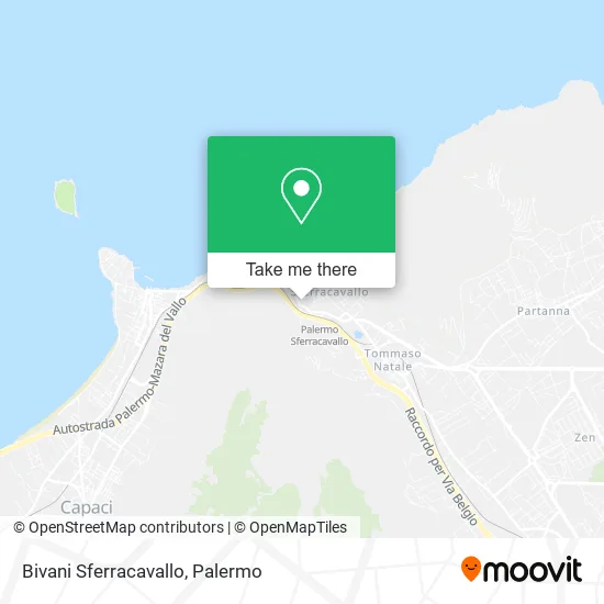 Bivani Sferracavallo map