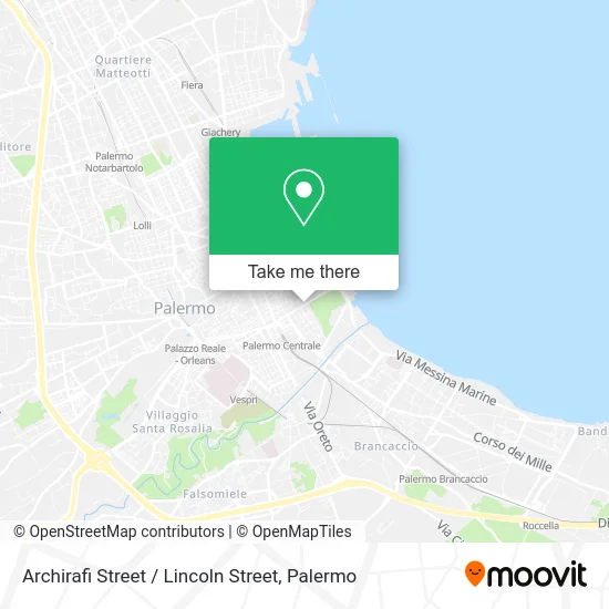 Archirafi Street / Lincoln Street map