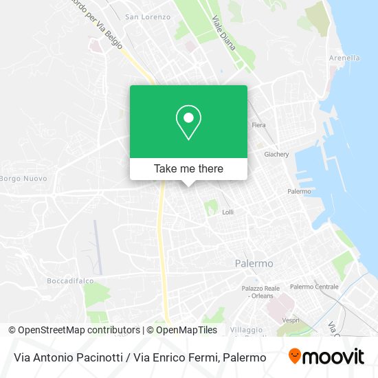 Via Antonio Pacinotti / Via Enrico Fermi map