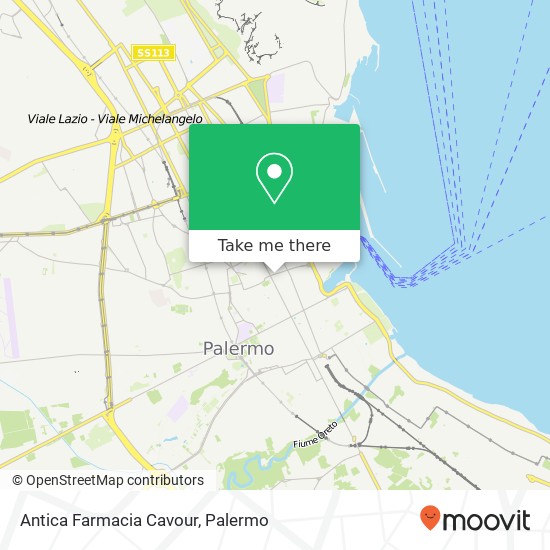 Antica Farmacia Cavour map