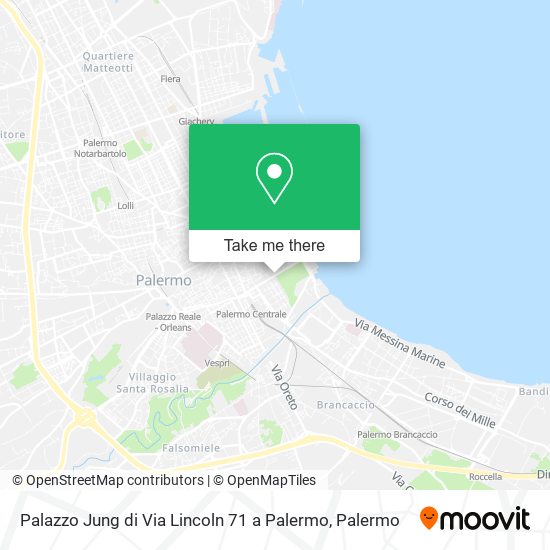 Palazzo Jung di Via Lincoln 71 a Palermo map