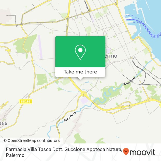 Farmacia Villa Tasca Dott. Guccione Apoteca Natura map