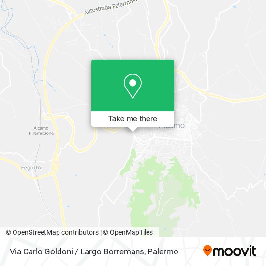 Via Carlo Goldoni / Largo Borremans map