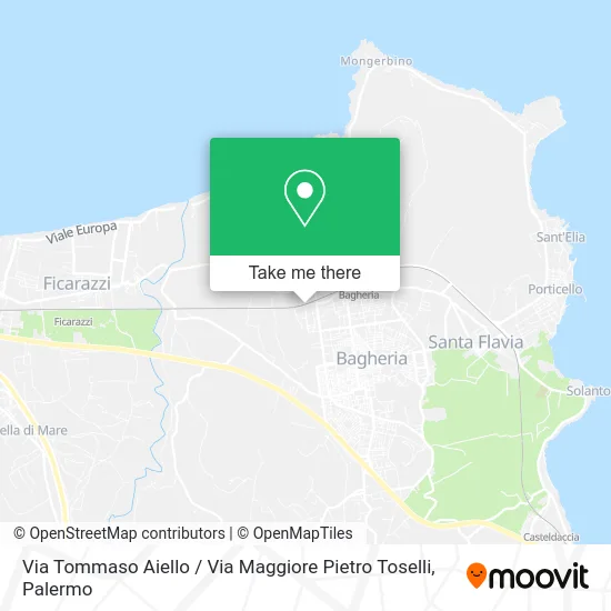 Tommaso Aiello Street / Major Pietro Toselli Street map