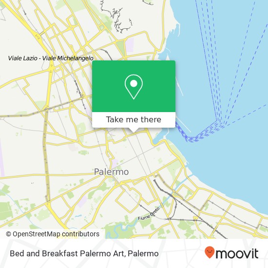 Bed and Breakfast Palermo Art map