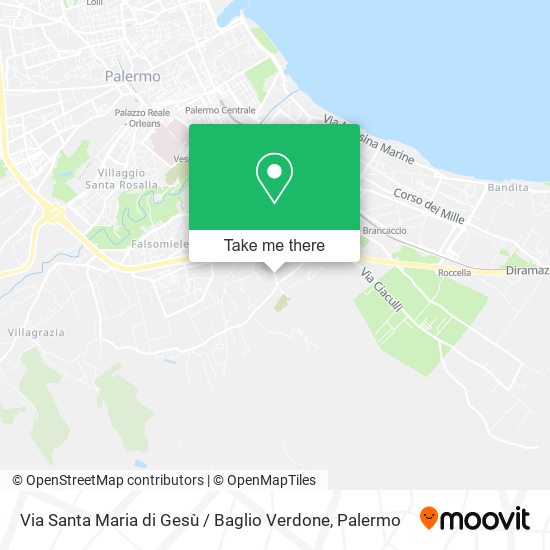 Via Santa Maria di Gesù / Baglio Verdone map