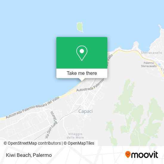 Kiwi Beach map