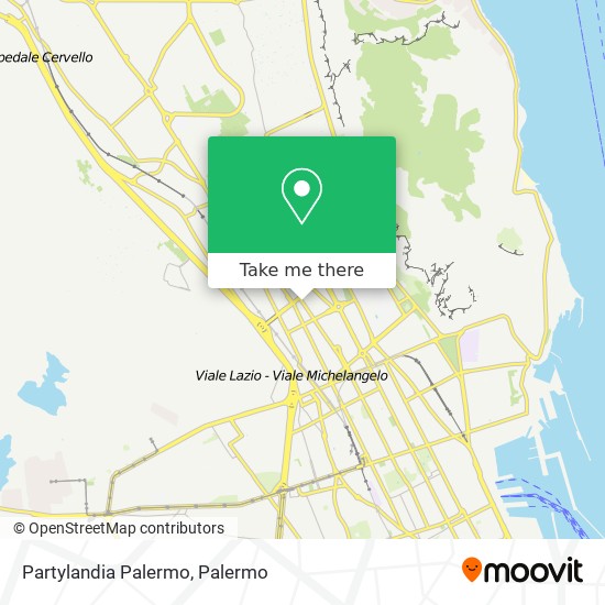 Partylandia Palermo map