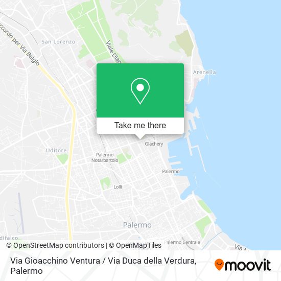 Via Gioacchino Ventura / Via Duca della Verdura map