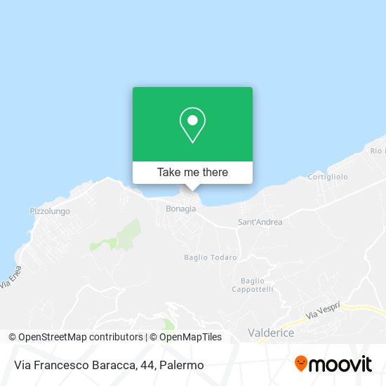 Via Francesco Baracca, 44 map