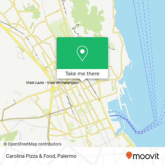 Carolina Pizza & Food map