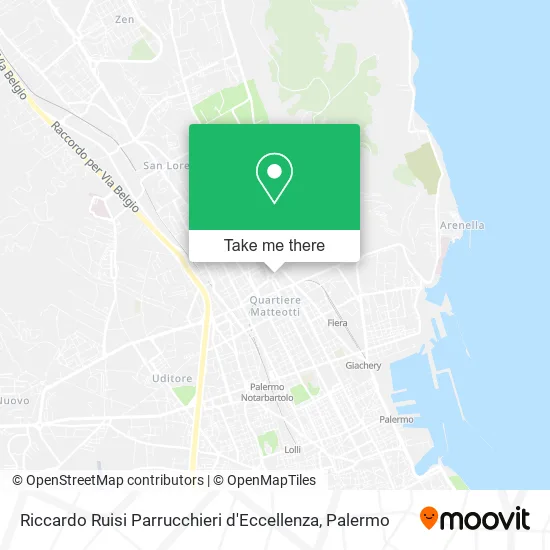 Riccardo Ruisi Excellence Hairdressers map