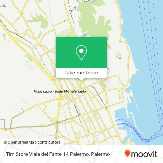 Tim Store Viale del Fante 14 Palermo map