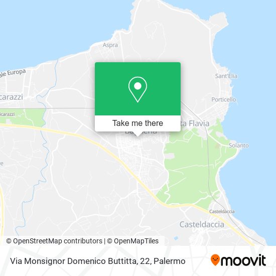 Via Monsignor Domenico Buttitta, 22 map