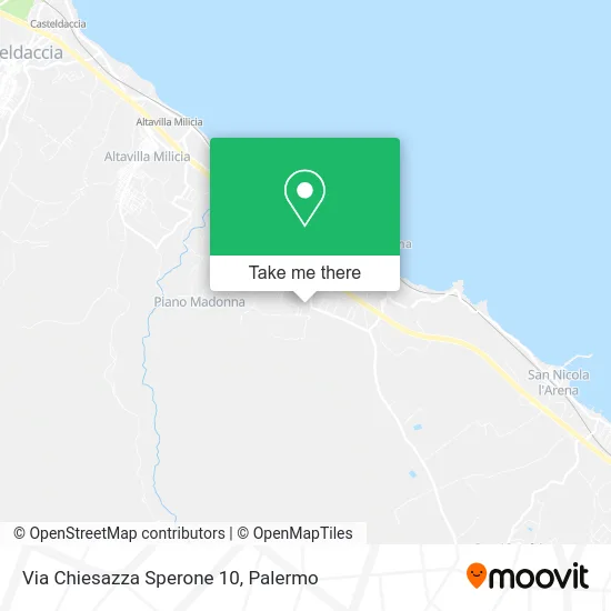 Chiesazza Sperone Street 10 map