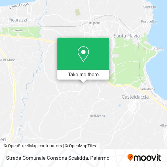 Strada Comunale Consona Scalidda map