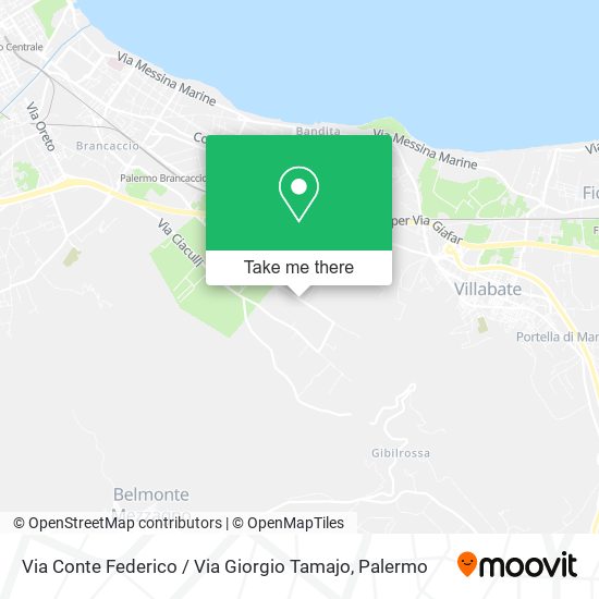 Via Conte Federico / Via Giorgio Tamajo map