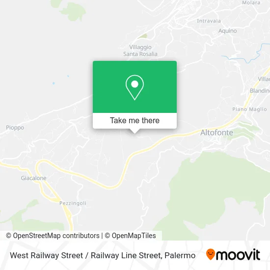 West Railway Street / Railway Line Street map