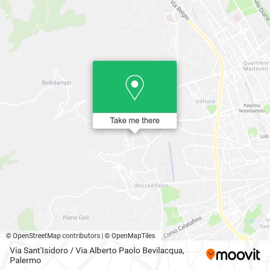 Via Sant'Isidoro / Via Alberto Paolo Bevilacqua map