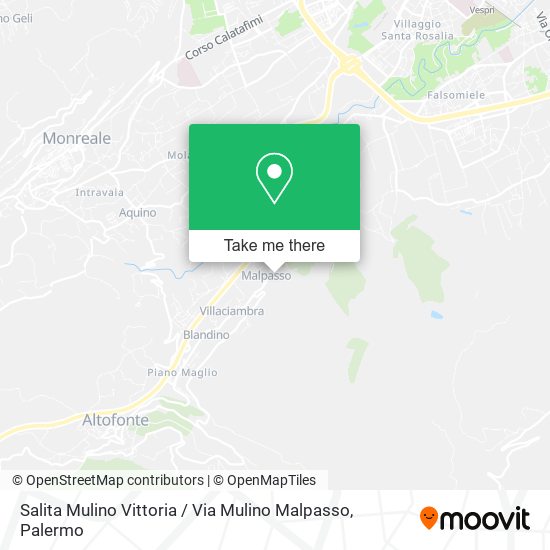 Salita Mulino Vittoria / Via Mulino Malpasso map