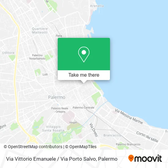 Via Vittorio Emanuele / Via Porto Salvo map