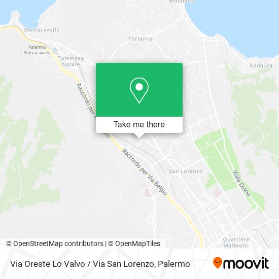Via Oreste Lo Valvo / Via San Lorenzo map