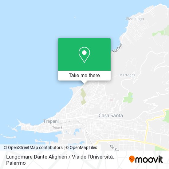 Lungomare Dante Alighieri / Via dell'Università map