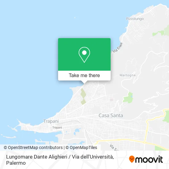 Lungomare Dante Alighieri / Via dell'Università map