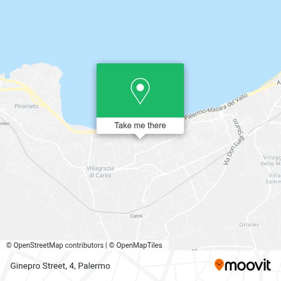 Ginepro Street, 4 map