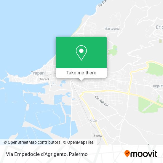 Via Empedocle d'Agrigento map