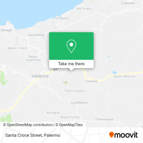 Santa Croce Street map
