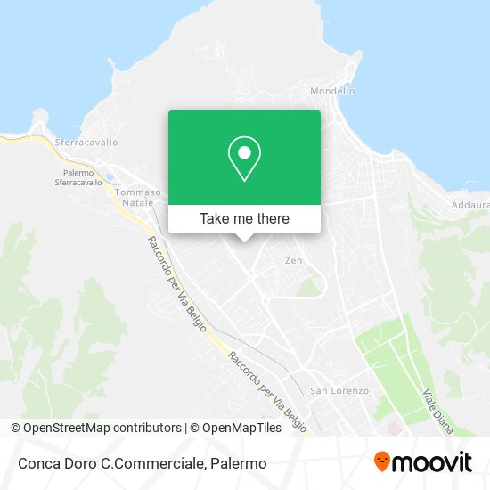 Conca Doro C.Commerciale map